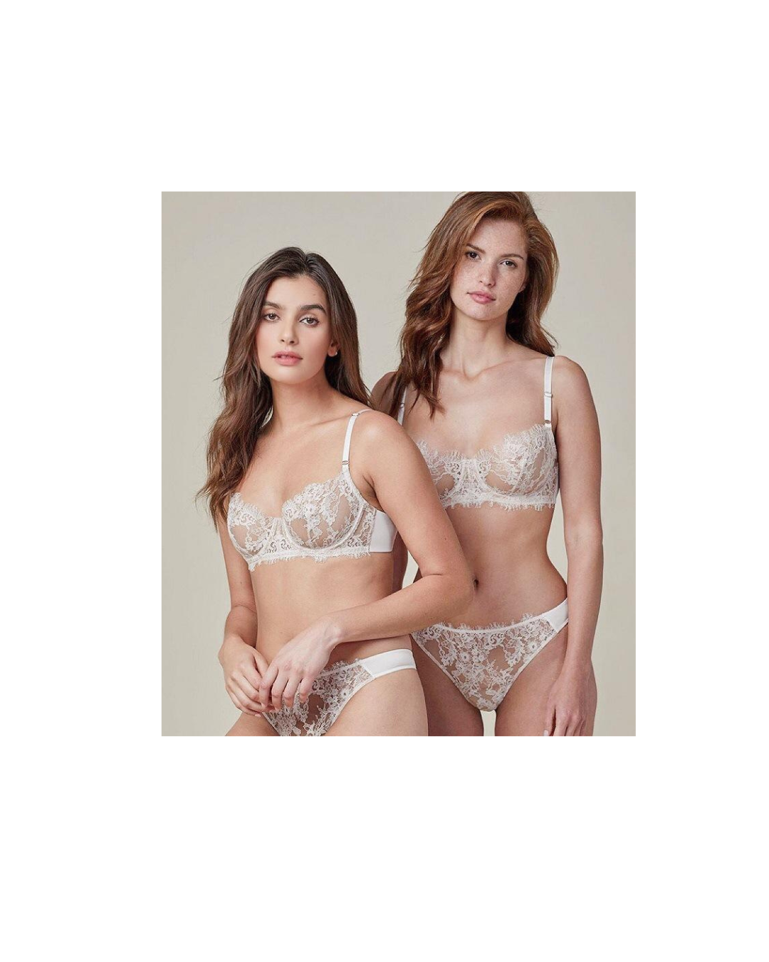 Carolina White - Two Piece Lingerie Set